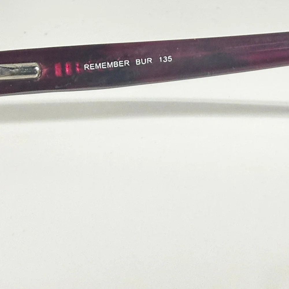 Geoffrey Beene Remember BUR 135 Burgundy Black Rectangle Eyeglasses Frames 135mm
